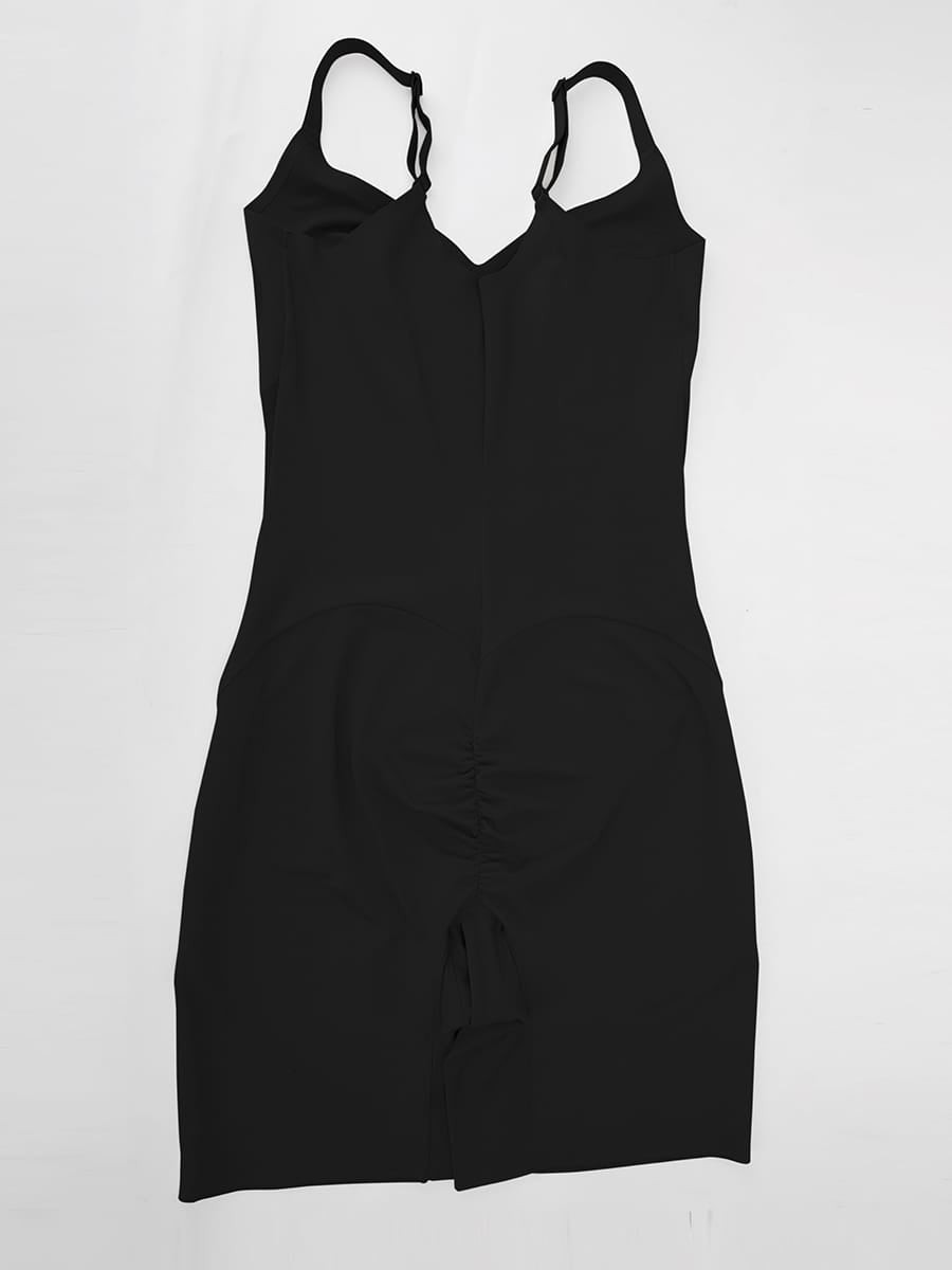 Liquid LYCRA™ Light Control V-Neck Traceless Boyshort Bodysuit