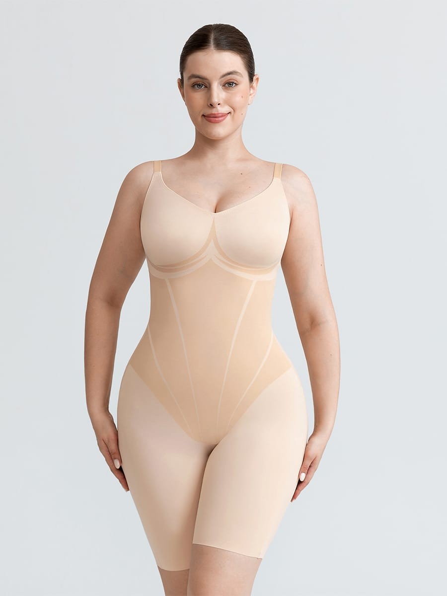Liquid LYCRA™ Light Control Traceless Boyshort Bodysuit