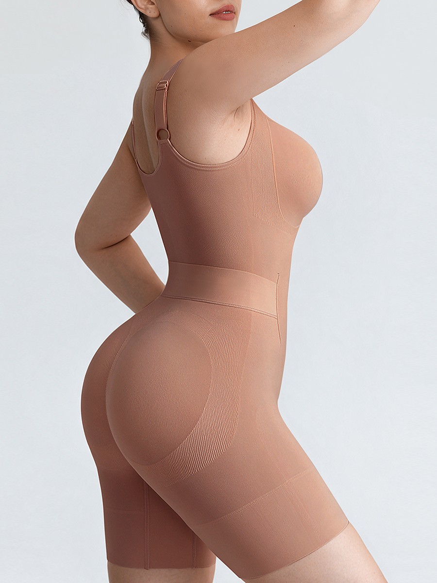 Seamless Open-Back Butt-Lifting Shapewear Body Shaper