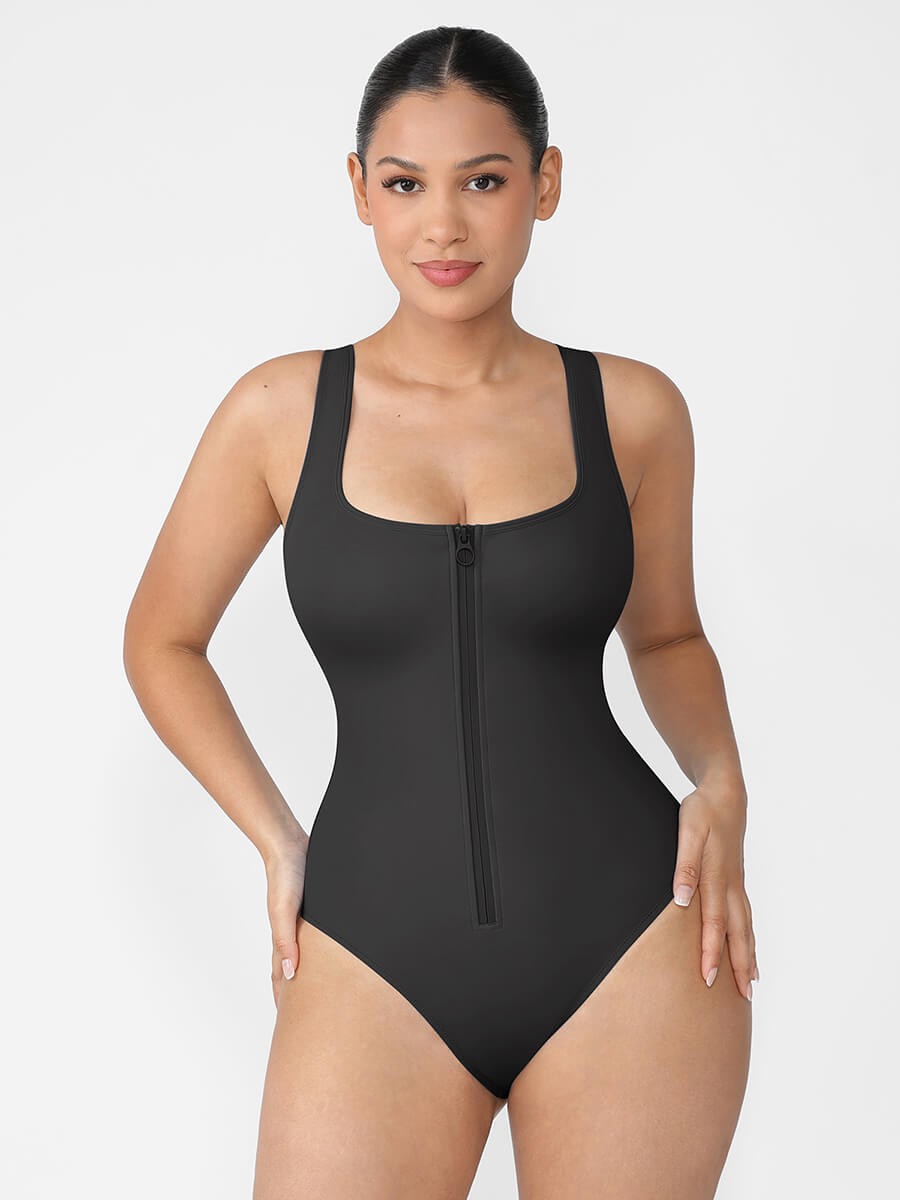 Shaping Waist Tummy Control Panty One Piece Swimsuit