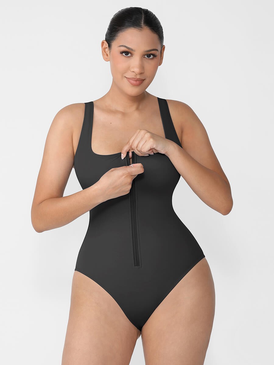 Shaping Waist Tummy Control Panty One Piece Swimsuit