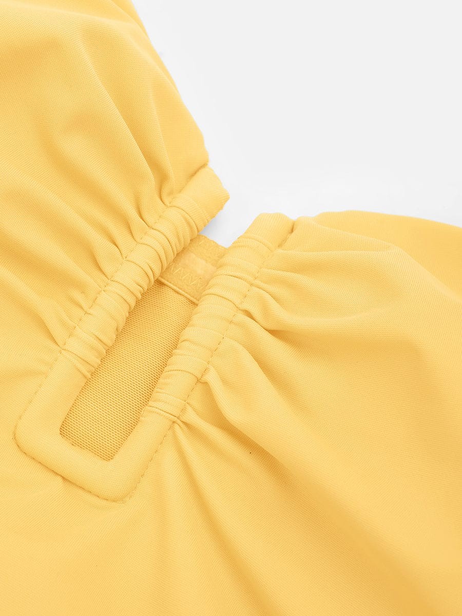 Strapless U Wire Tummy Control One Piece Shapewear Swimsuit with Removable Pads