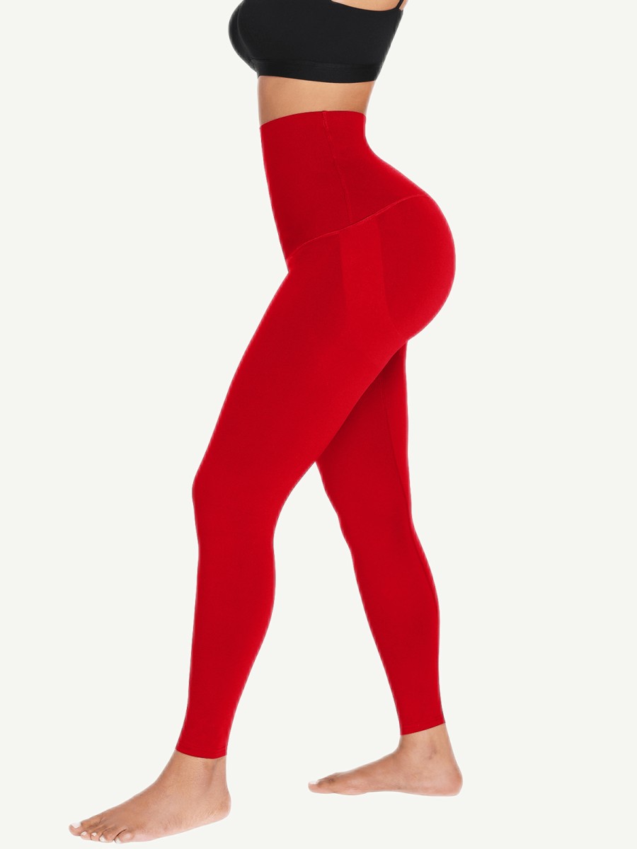 Red Silver Film Hot Sauna Tummy Trimmer Pants Leggings