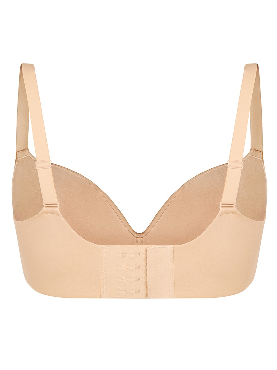 Wireless Push Up Demi Coverage T-Shirt Bra