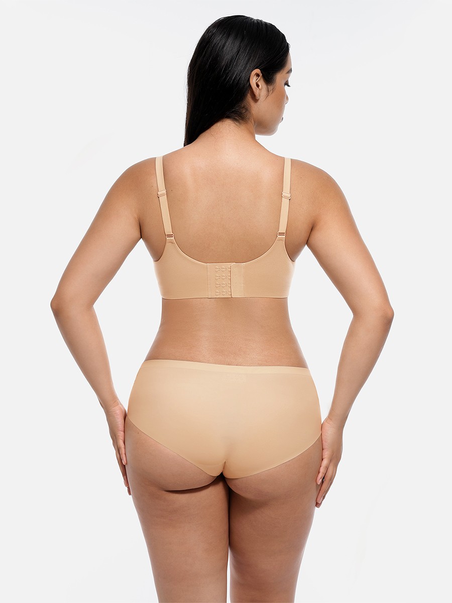 Wireless Push Up Demi Coverage T-Shirt Bra