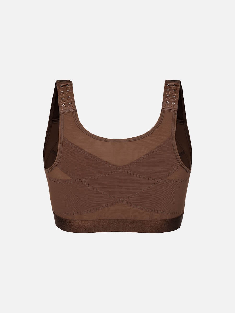 Full Coverage Wireless Smooth Back & Side Support Post-Surgery Bra