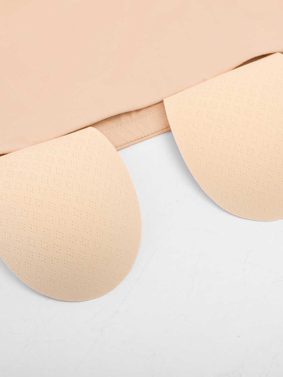Strapless Anti Slip Bandeau Bra Fixed Molded Cups Nipple Coverage