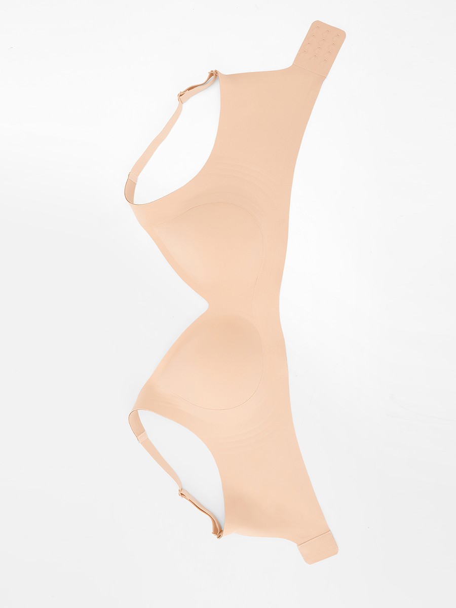 Wireless T Shirt Bra W Jelly Strip Lift Anti Roll Under Bust Band