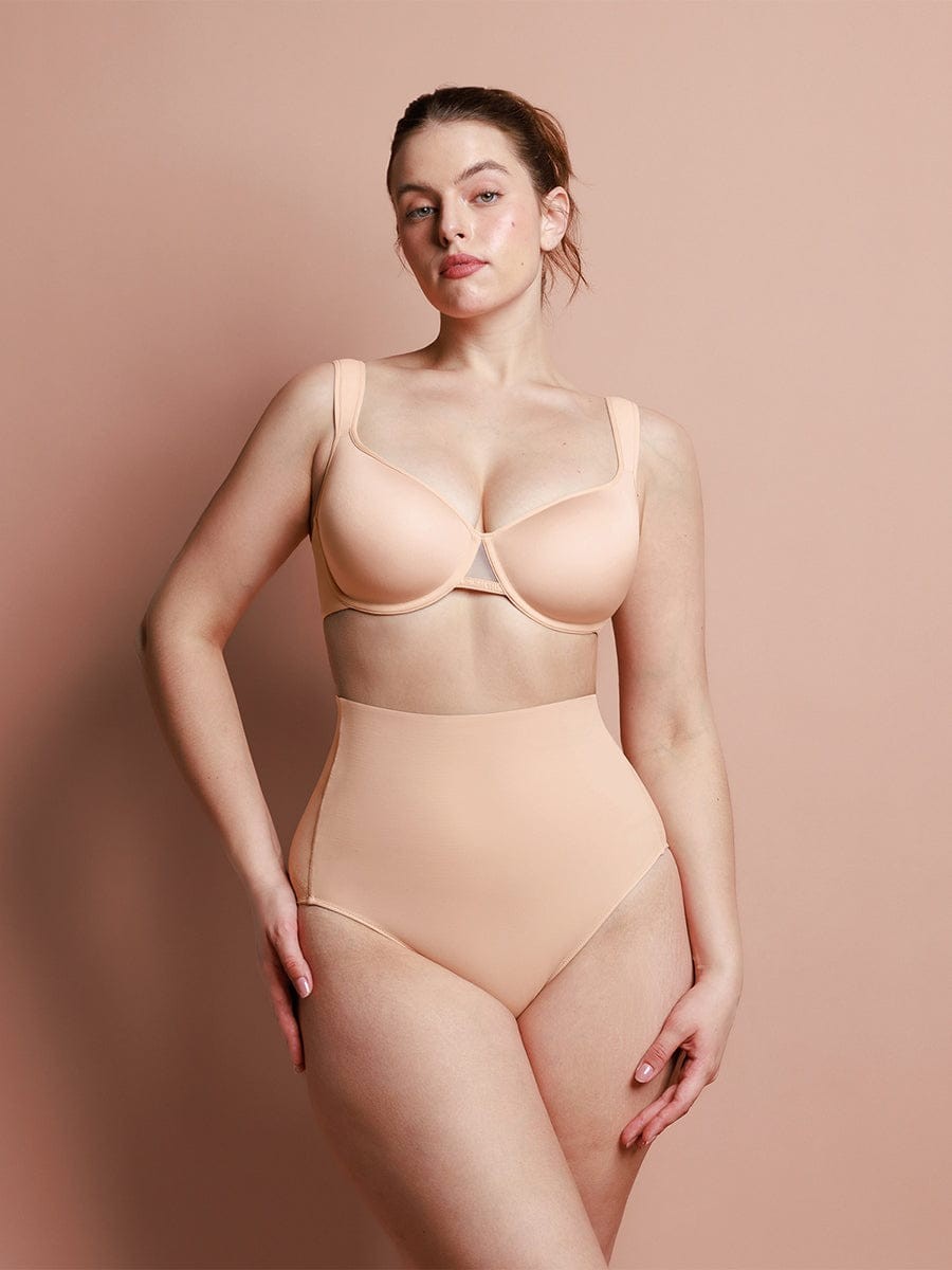 Full Coverage Underwire Bra Memory Foam Cup Side Support