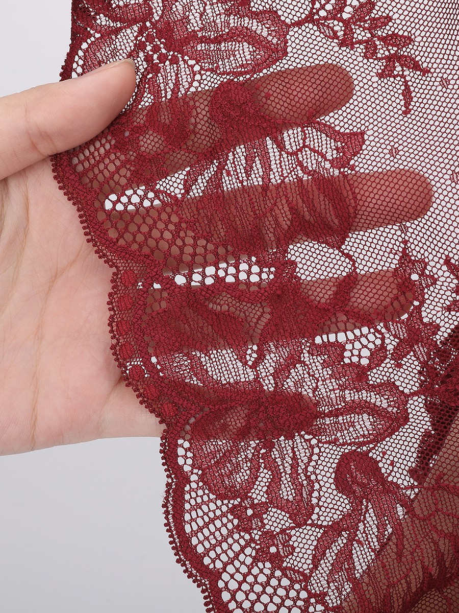 Unlined Underwire Natural Lift Sheer Floral Mesh Lace Bra