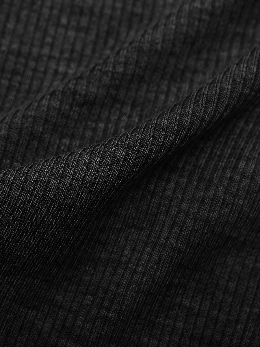 Women Rayon Ribbed Wide Strap Scoop Neck Tank Top Breathable