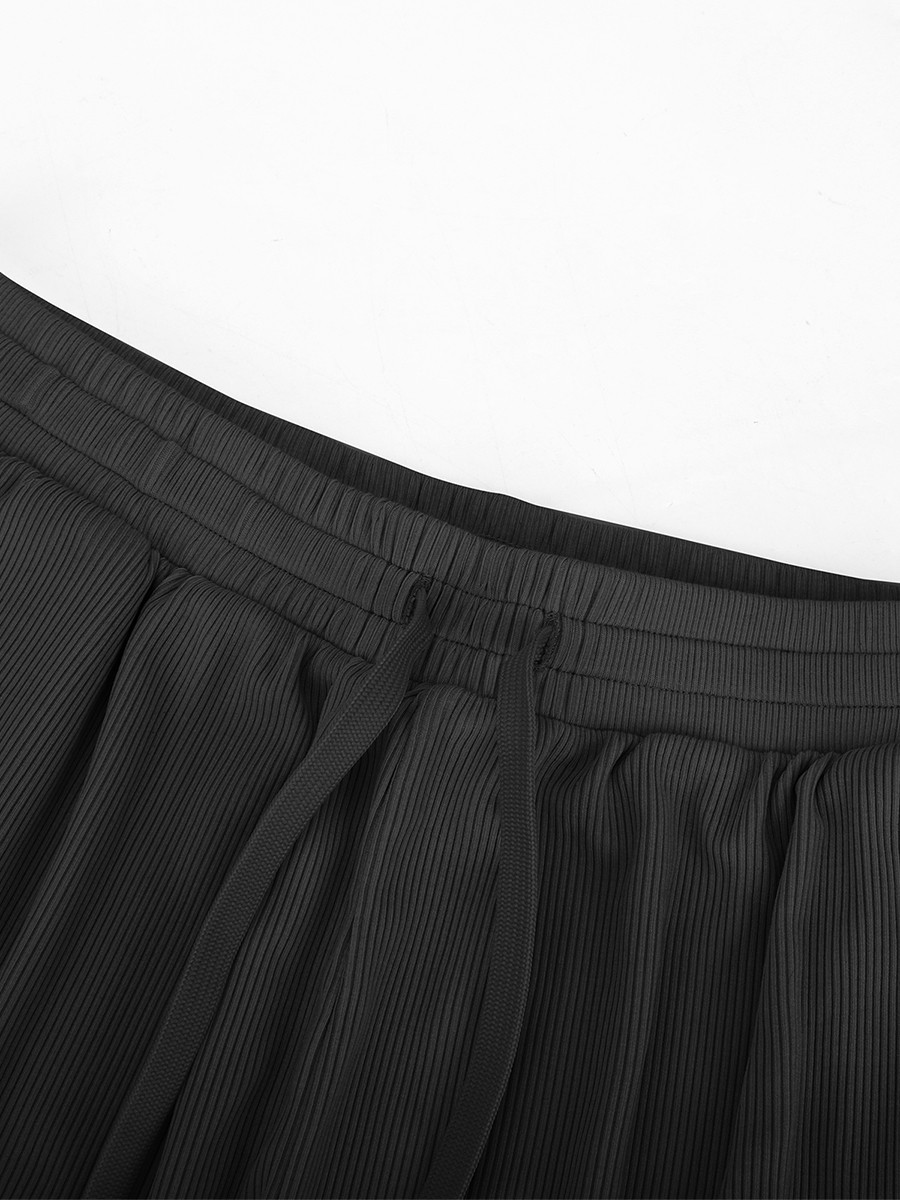 Women Rayon Ribbed Wide Leg Lounge Pants