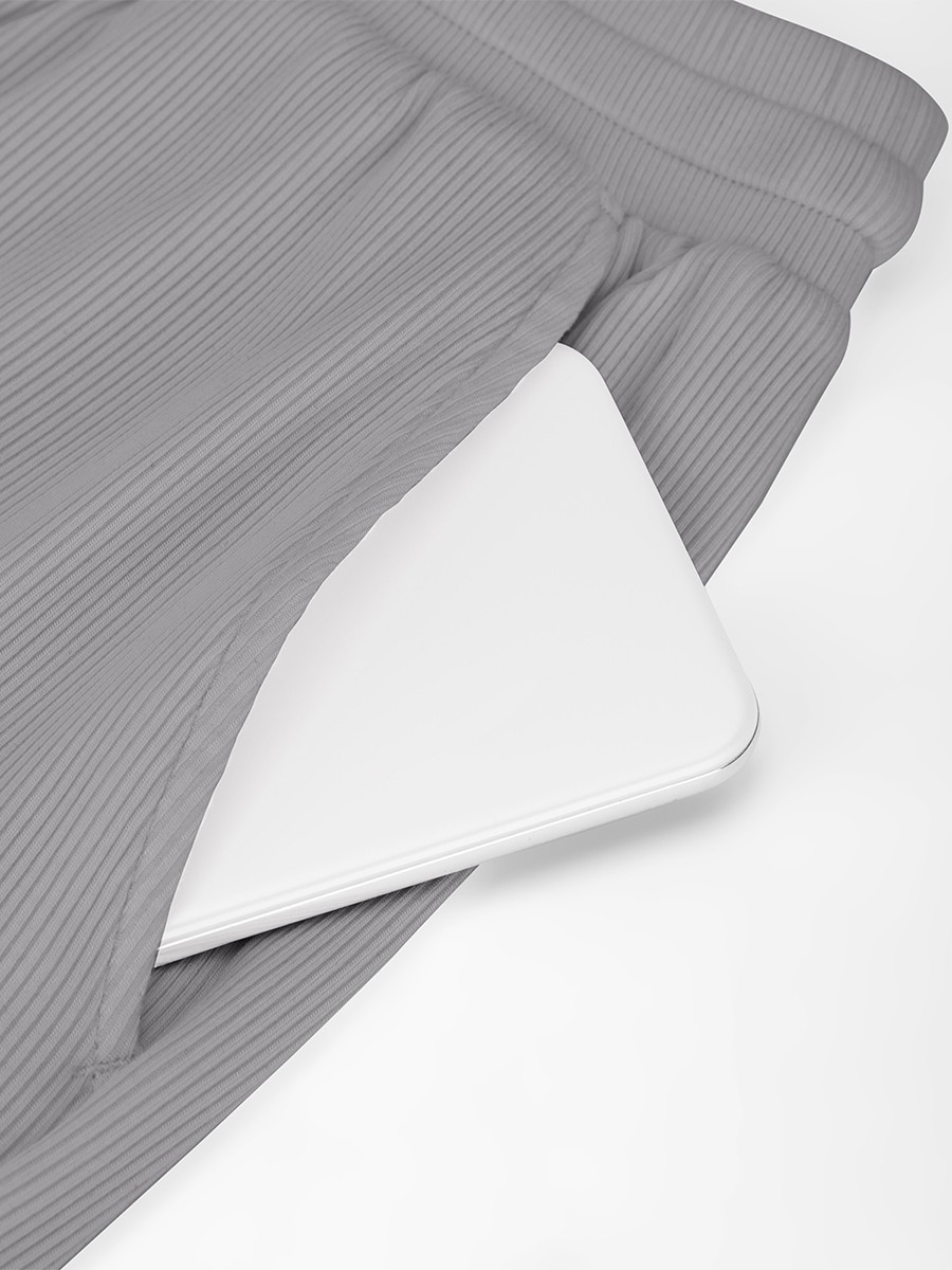 Rayon Ribbed Wide Leg Lounge Pants