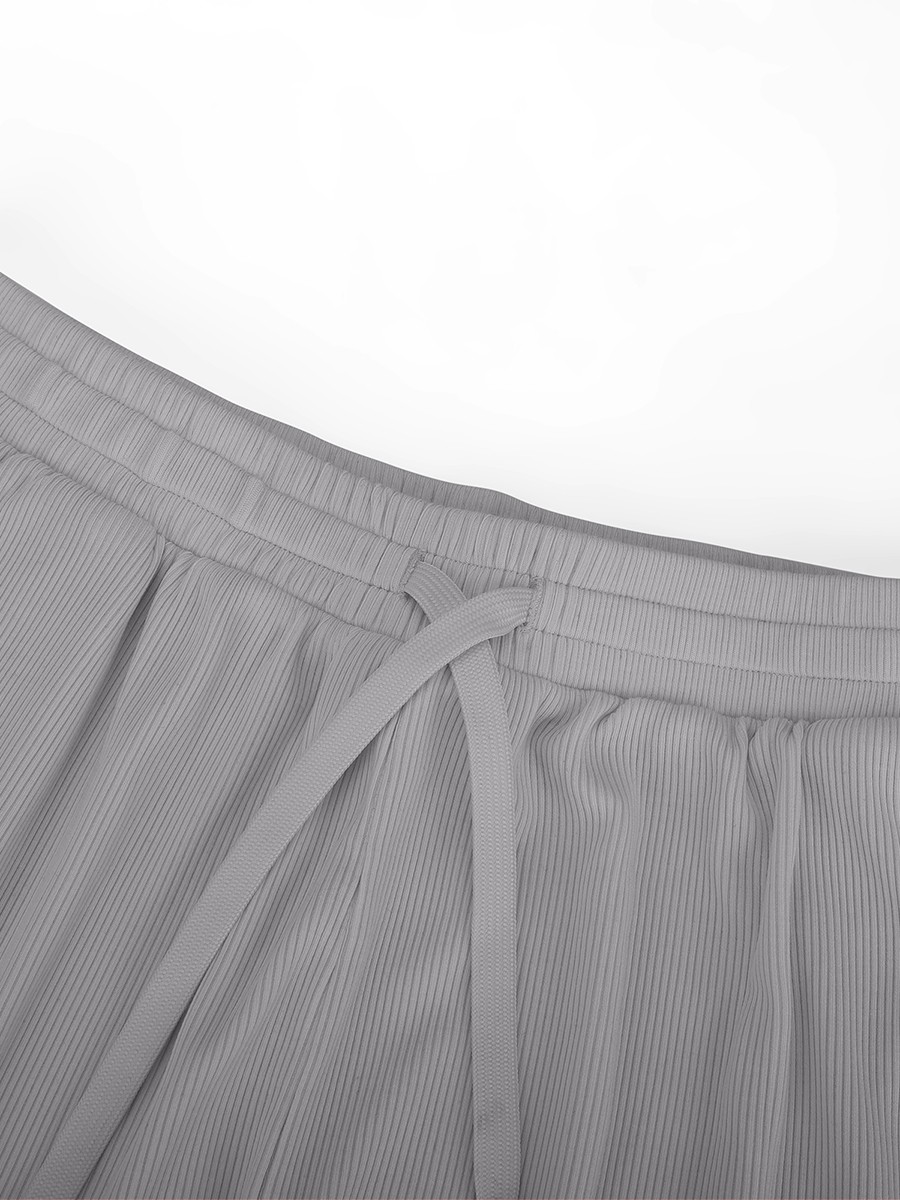 Rayon Ribbed Wide Leg Lounge Pants