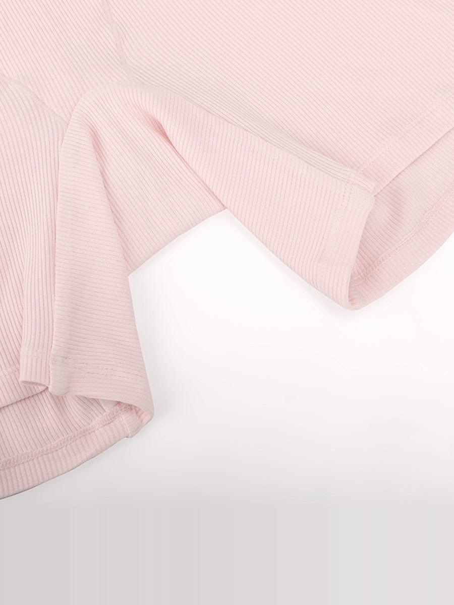 Rayon Ribbed Fitted Boxer Mid Waist Breathable Shorts