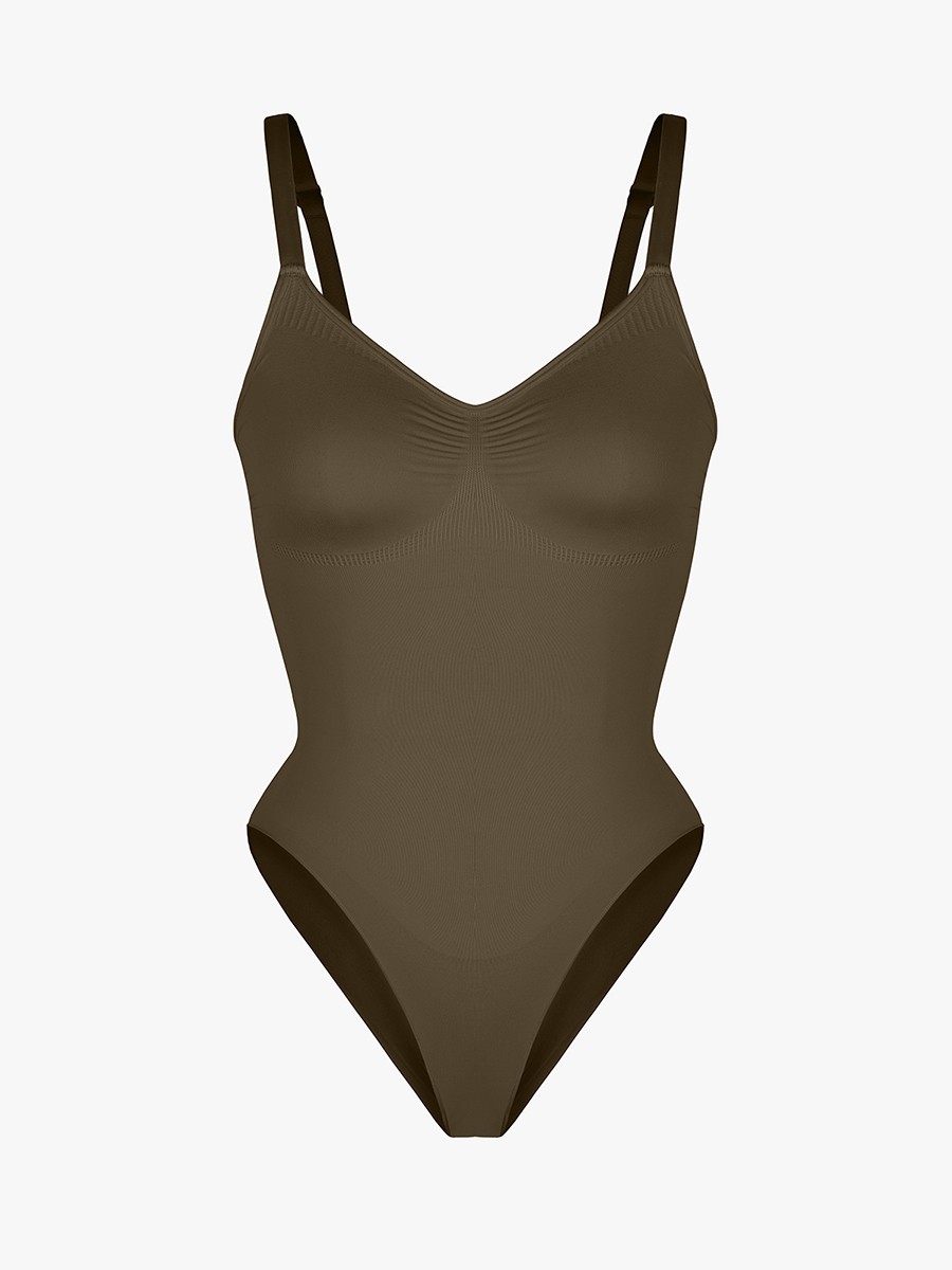 Seamless Chest Support Waist & Abdomen Control Shapewear Bodysuit
