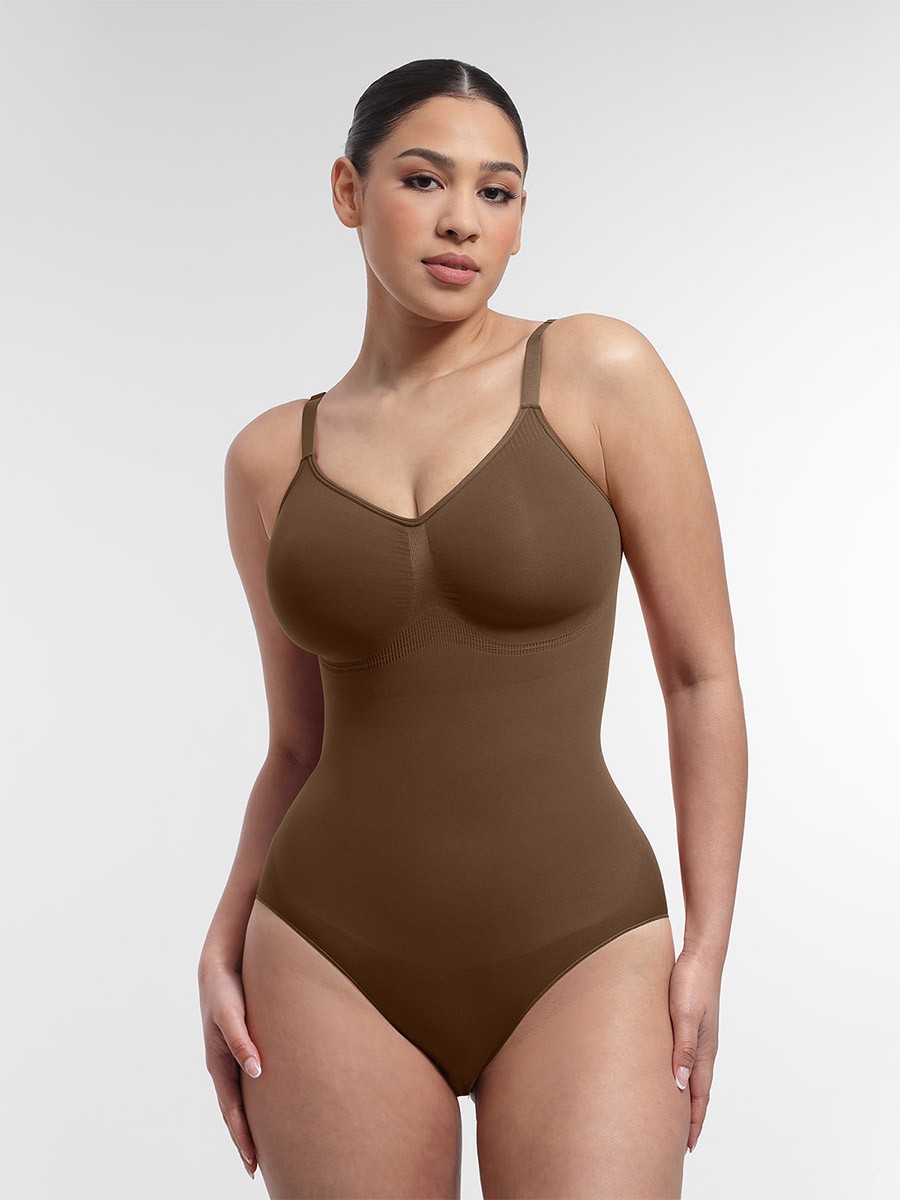 Seamless Chest Support Waist & Abdomen Control Shapewear Bodysuit