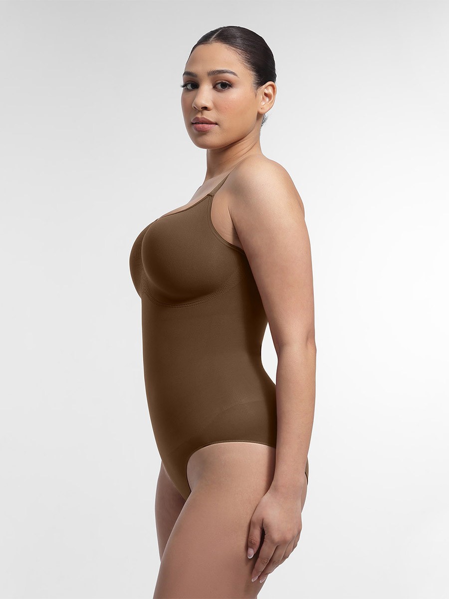 Seamless Chest Support Waist & Abdomen Control Shapewear Bodysuit