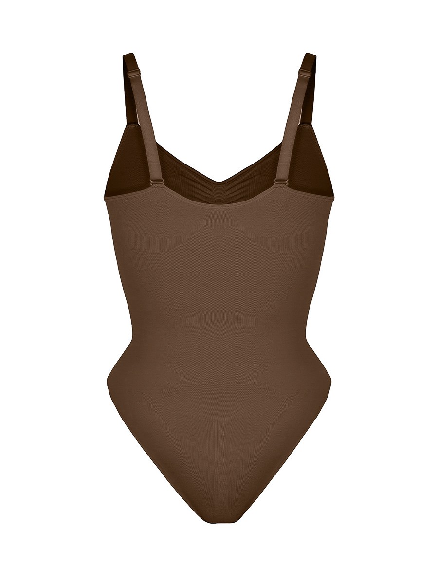 Seamless Chest Support Waist & Abdomen Control Shapewear Bodysuit