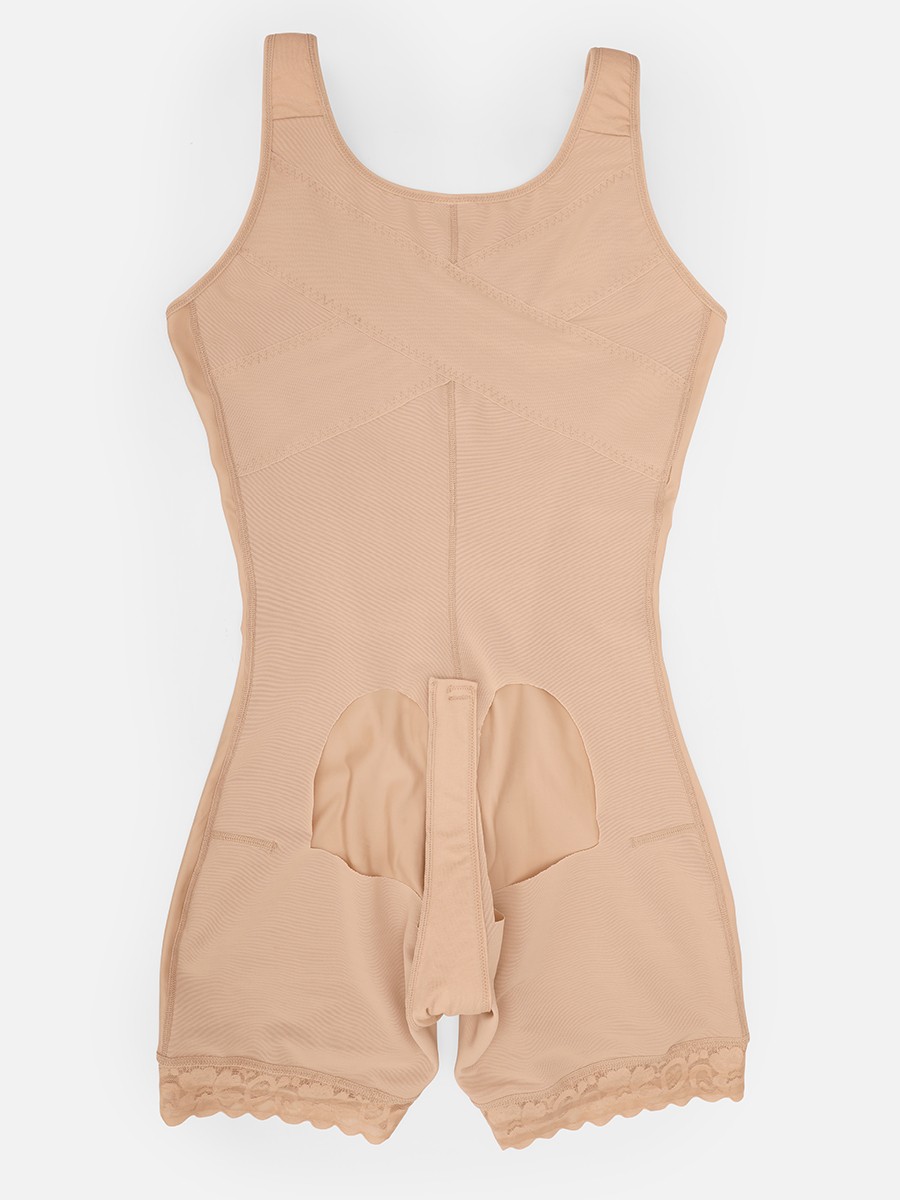 Women Post-operative U-shaped Bust Support Hard Mesh Butt Lift Body Shaper