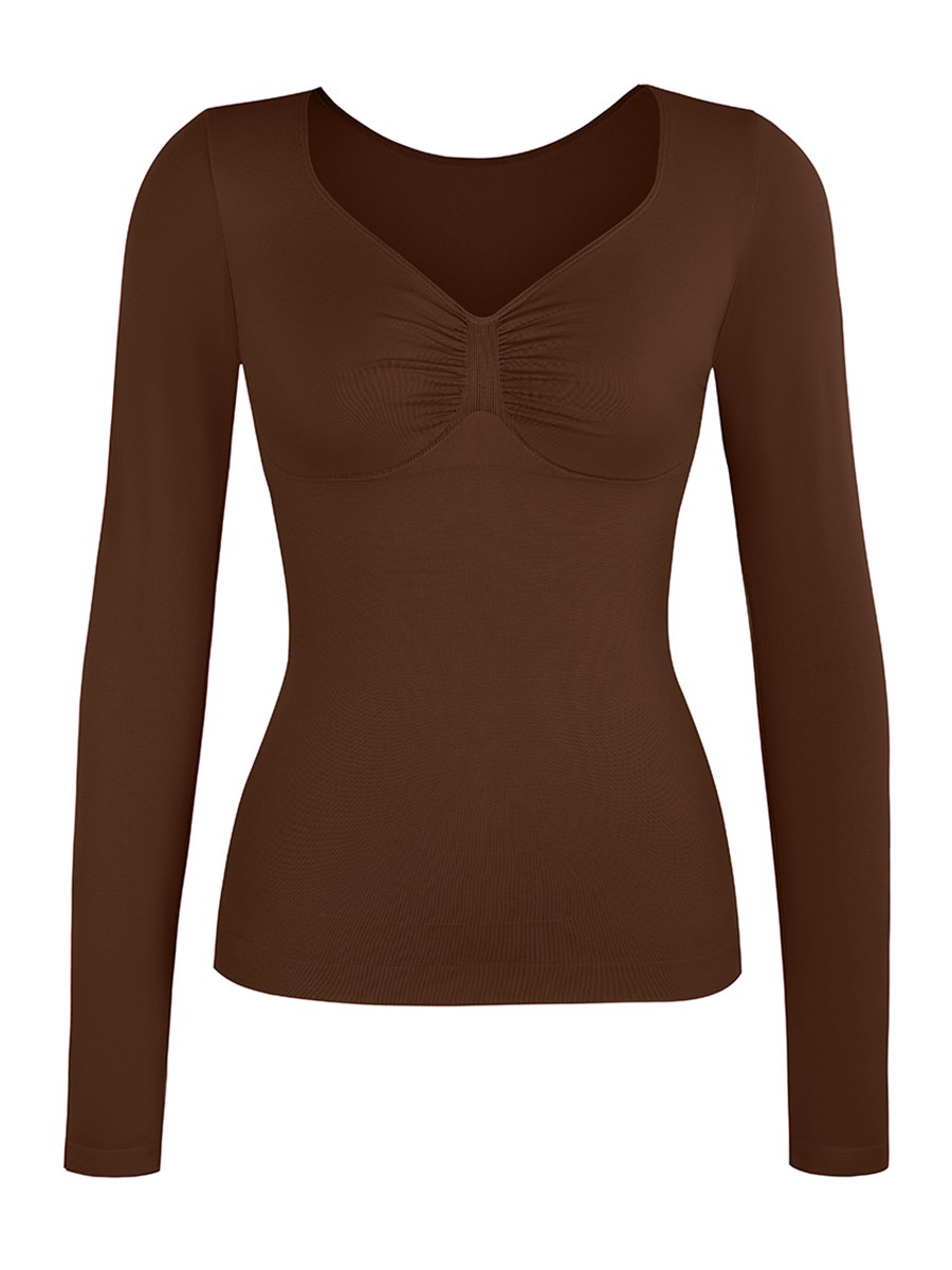 Seamless Diamond Neck Waist and Tummy Control Shaping Bodysuit