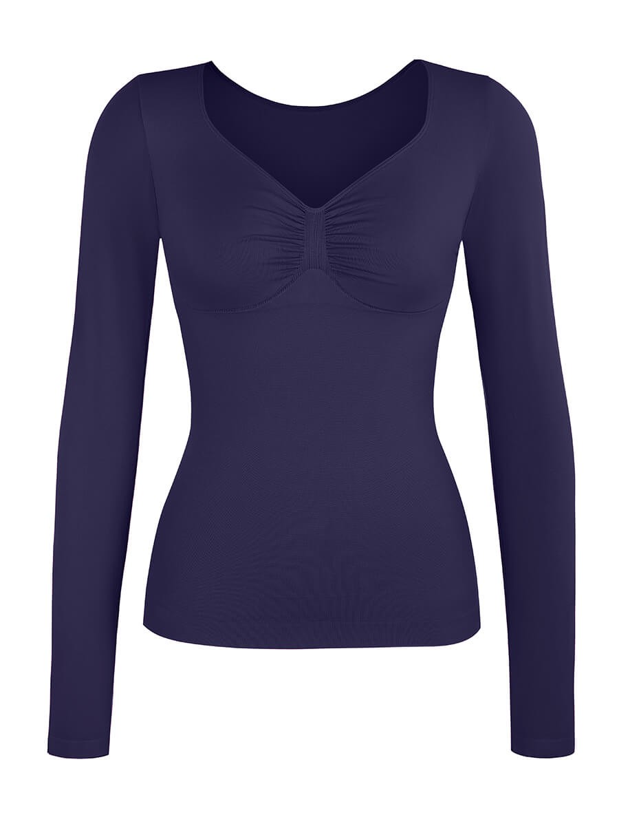 Women Seamless Diamond Neck Bust Support Waist and Tummy Control Shaping Bodysuit