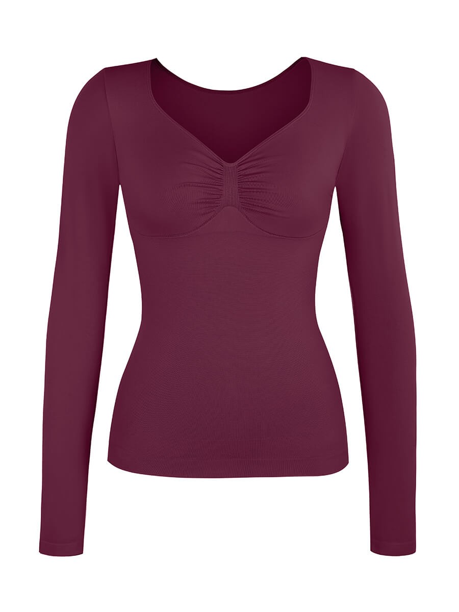 Diamond Neck Seamless Bust Support Waist and Tummy Control Shaping Bodysuit