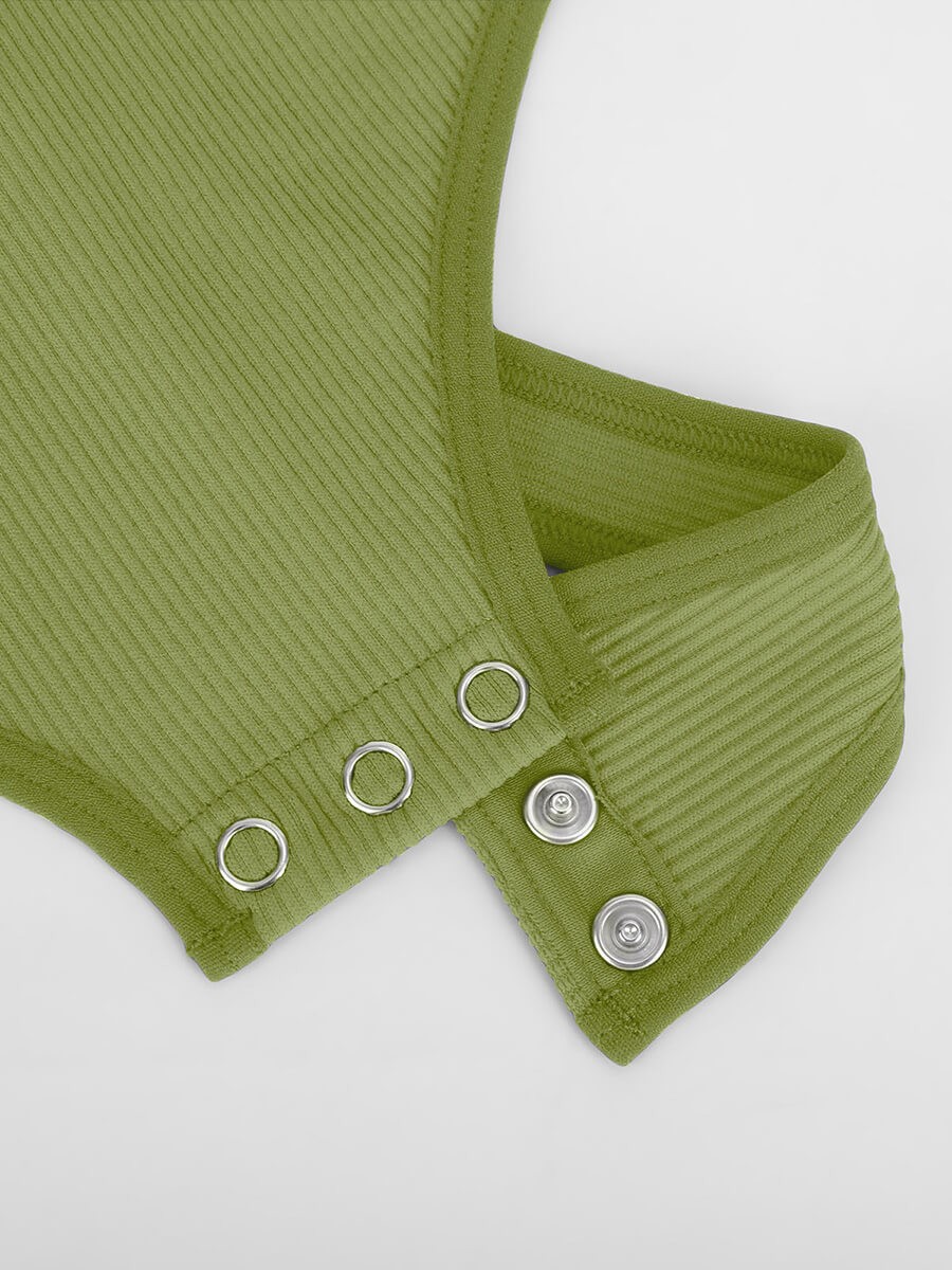 Seamless Sexy Hollow Scoop Neck Waist Tummy Control Thong Bodysuit