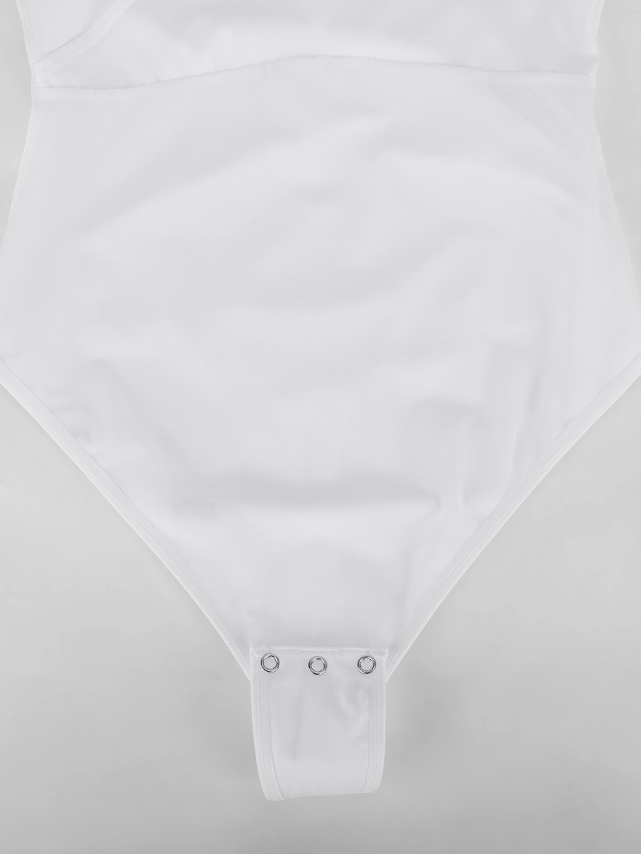 V-neck Waist and Tummy Control Antibacterial Crotch Bodysuit