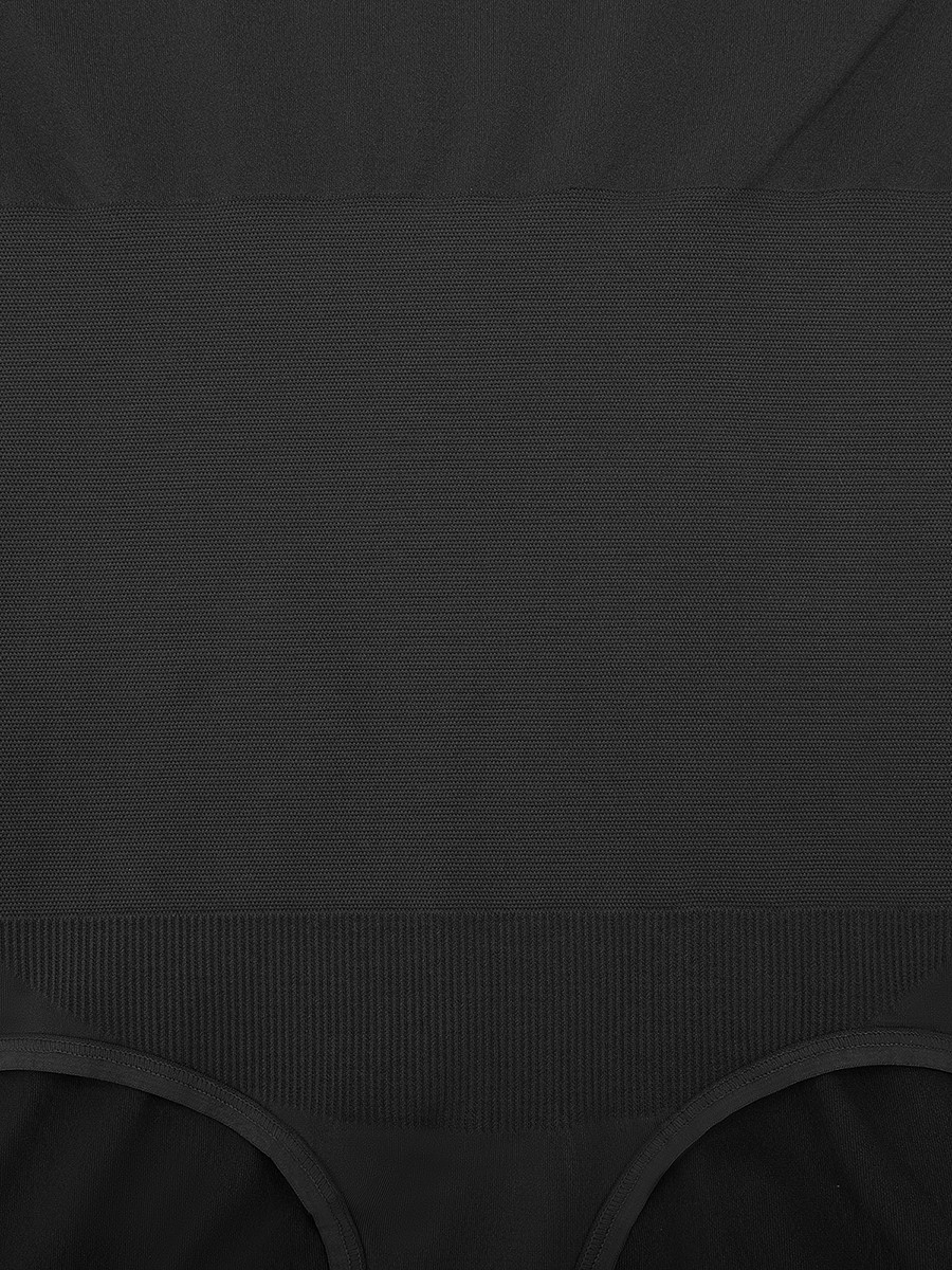 Seamless Round Neck Sculpting Waist and Snap Crotch Bodysuit