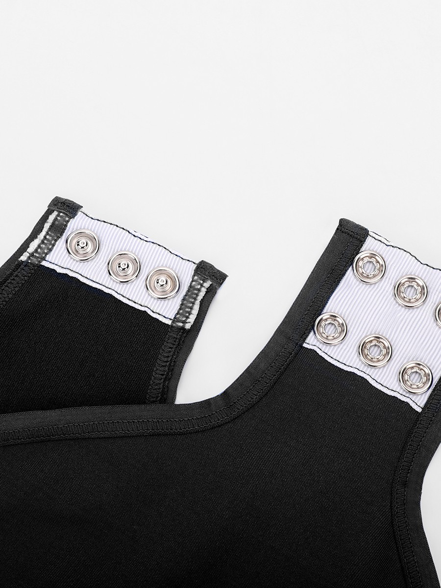 Seamless Round Neck Sculpting Waist and Snap Crotch Bodysuit