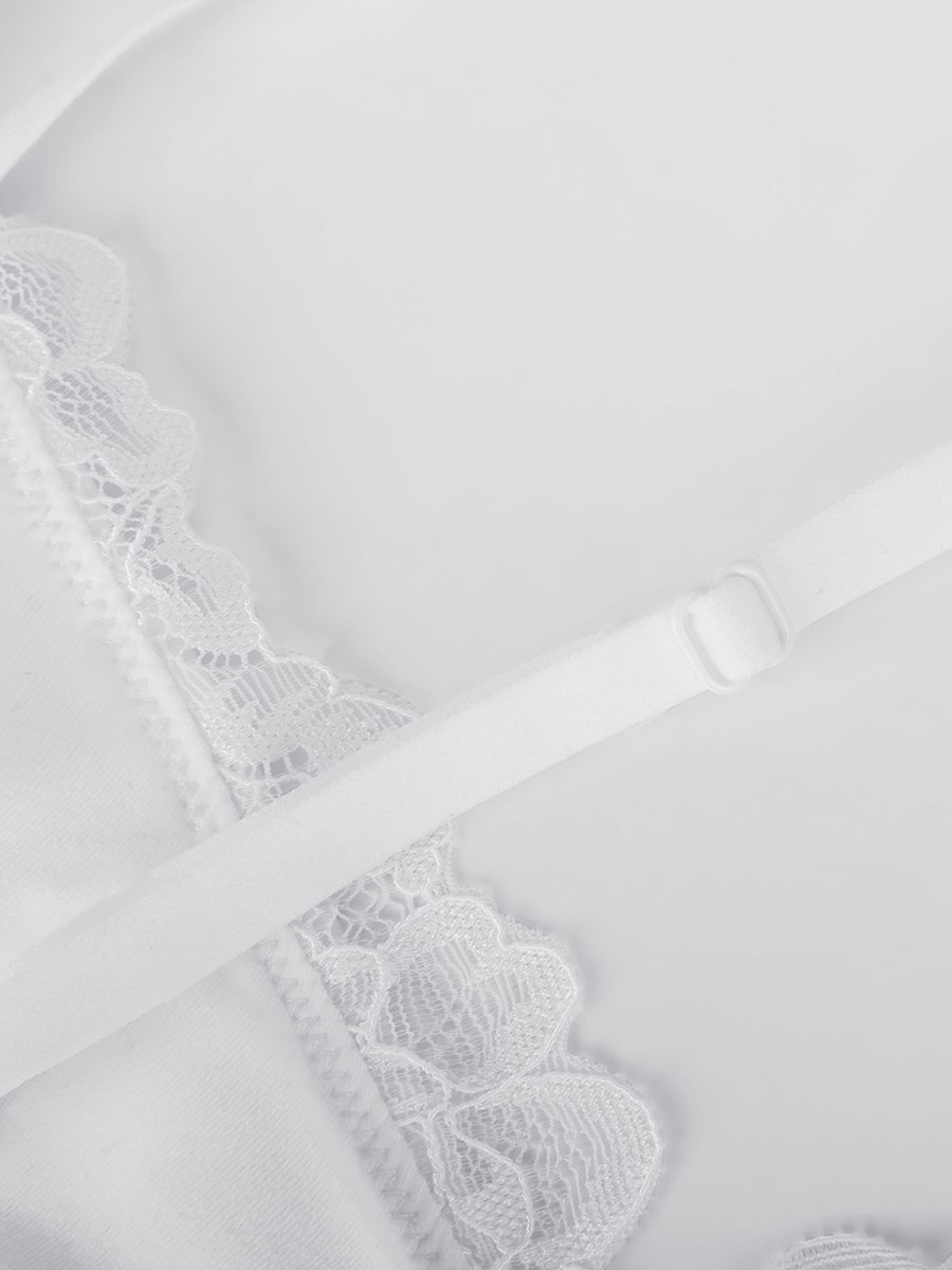 V-Neck T-Back Waist and Abdomen Shaping Thong Bodysuit