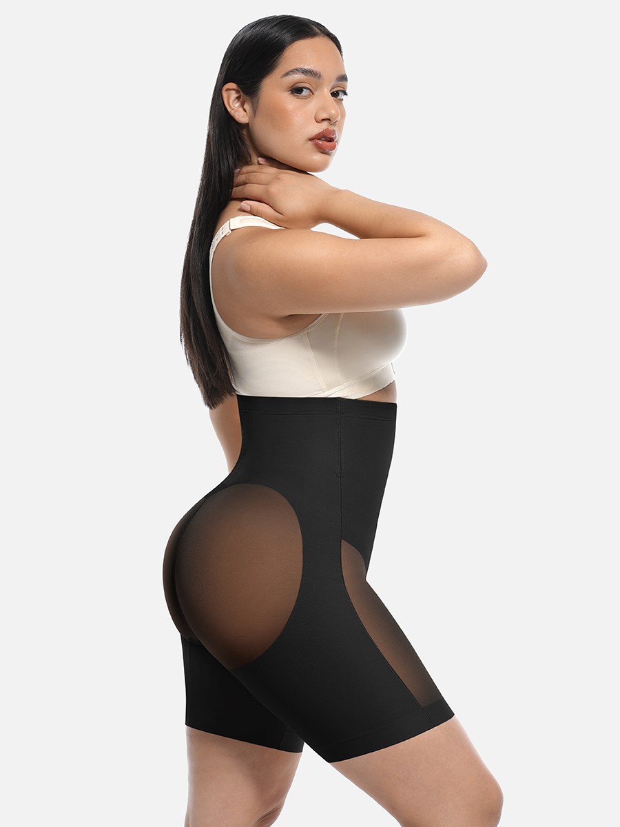 High-Waisted Butt Lift & Slimming Mid-Thigh Shaper Shorts