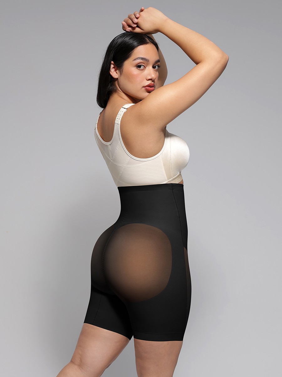 High-Waisted Butt Lift & Slimming Mid-Thigh Shaper Shorts