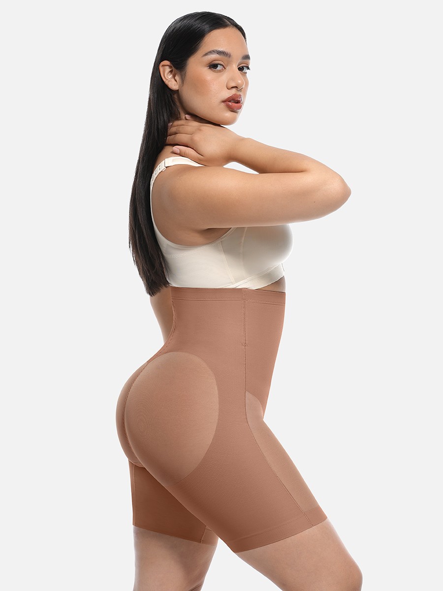 High-Waisted Breathable Butt Lift & Slimming Mid-Thigh Shaper Shorts