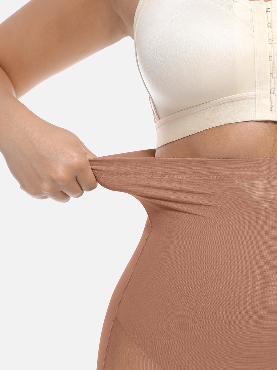 High-Waisted Breathable Butt Lift & Slimming Mid-Thigh Shaper Shorts