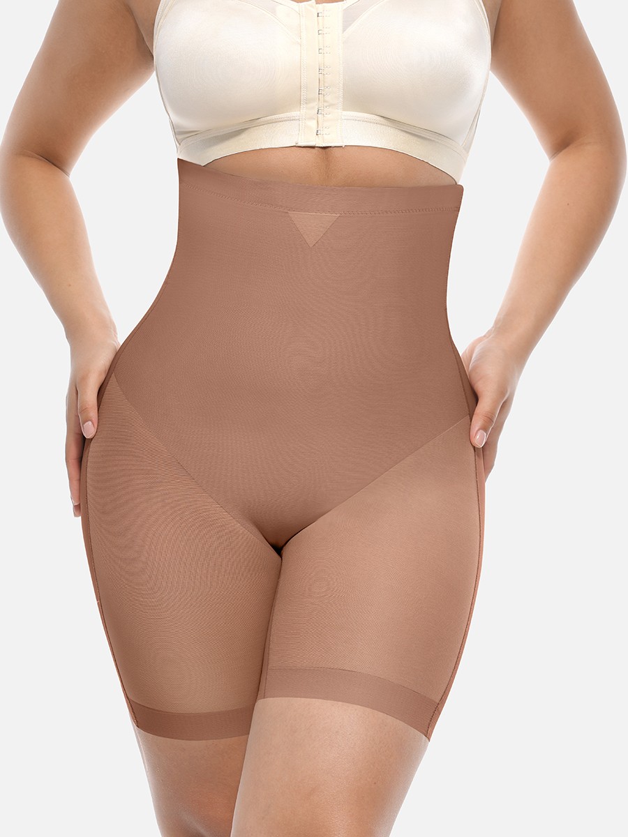 High-Waisted Breathable Butt Lift & Slimming Mid-Thigh Shaper Shorts