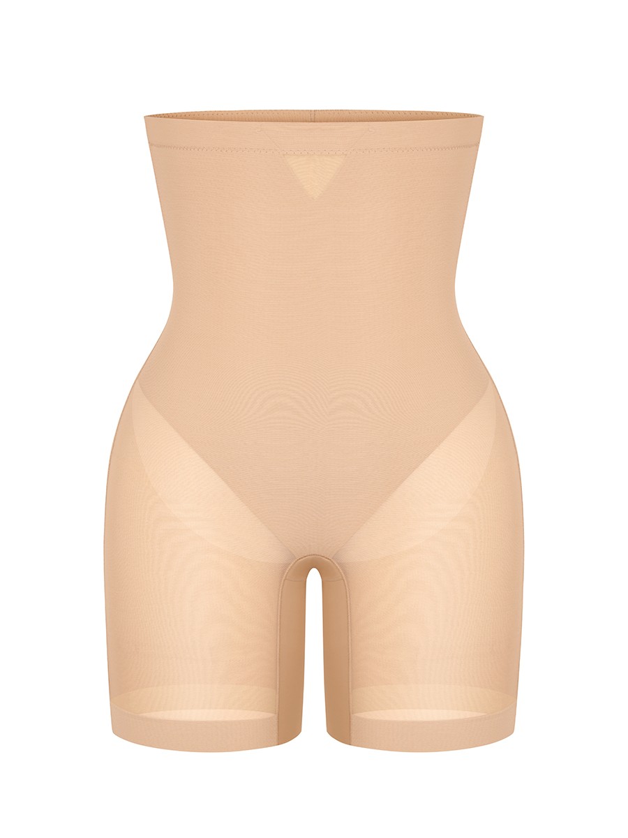 Seamless Adhesive High-Waisted Butt Lift & Slimming Mid-Thigh Shaper Shorts