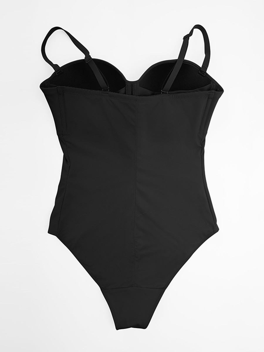 Seamless Underwire Half Cup Waist Control Shapewear Bodysuit
