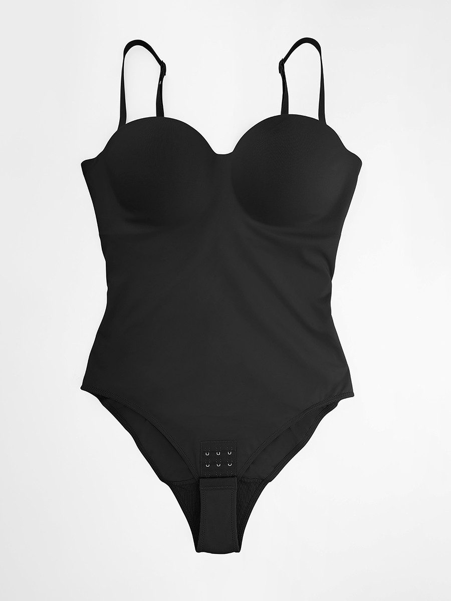 Seamless Underwire Half Cup Waist Control Shapewear Bodysuit