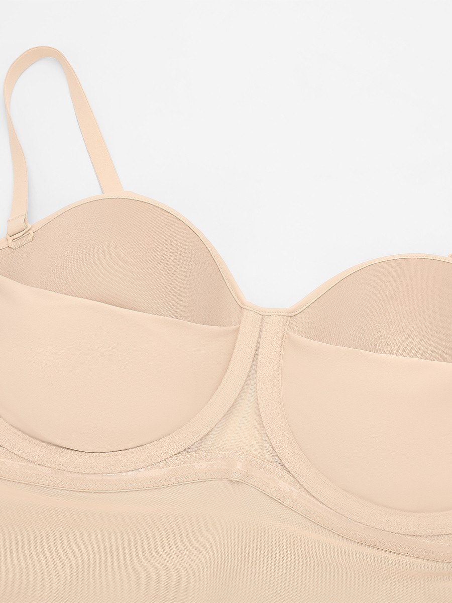 Seamless Underwire Half Cup Shapewear Bodysuit