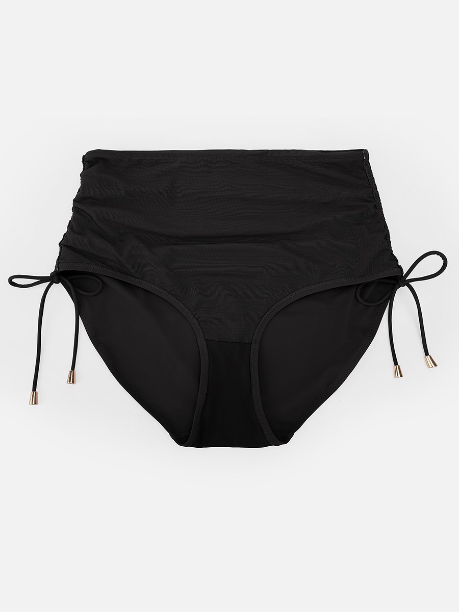 Sexy Keyhole Swimsuit Deep V Bikini Sets Body Shaper Control Panties