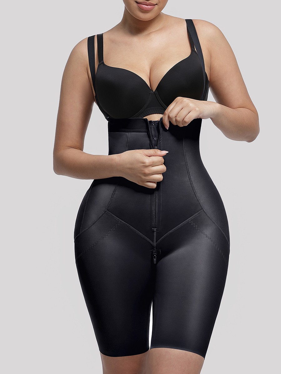 Body Shaper with Internal Clips for Post-Operative Wear