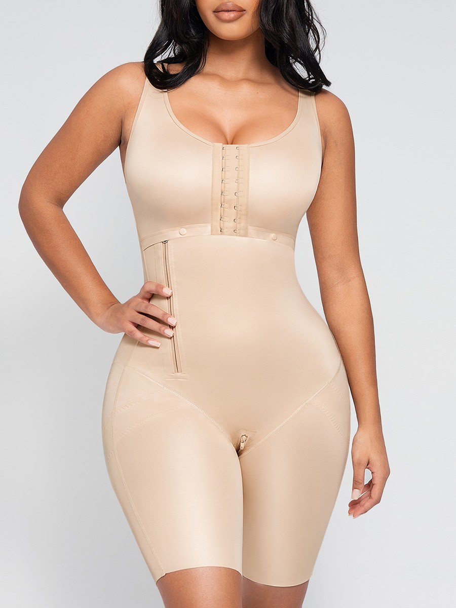 Women Post-Operative Breast-Covering Side-Zip Body Shaper