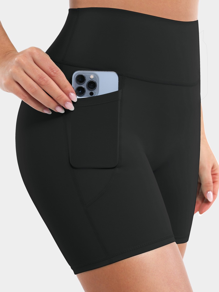 High Waisted Active Biker Shorts Bulk 4 Way Stretch UPF50+ All Day Comfort