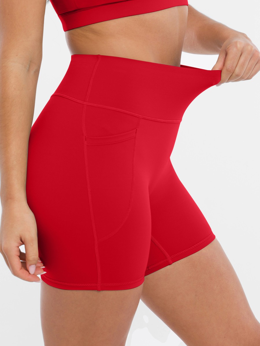 Bulk Sculpted Sports Shorts High Waist Moisture Wicking Anti Curl Design