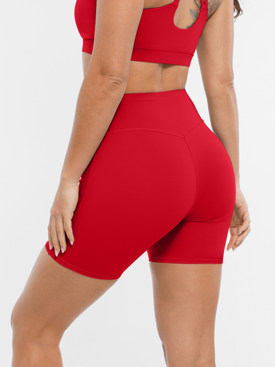 Bulk Sculpted Sports Shorts High Waist Moisture Wicking Anti Curl Design