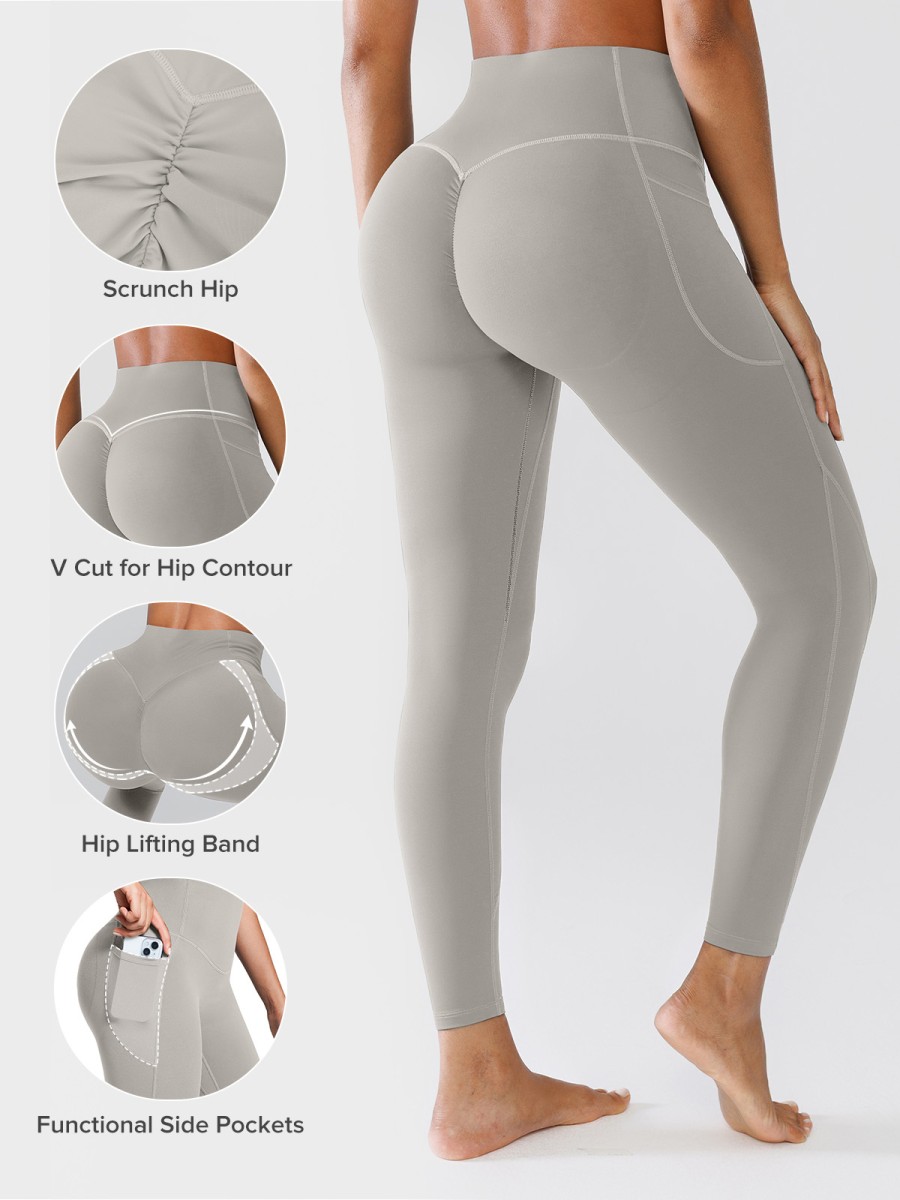 Butt-Lift  Women Yoga Leggings Ultra-Stretch With Side Pockets