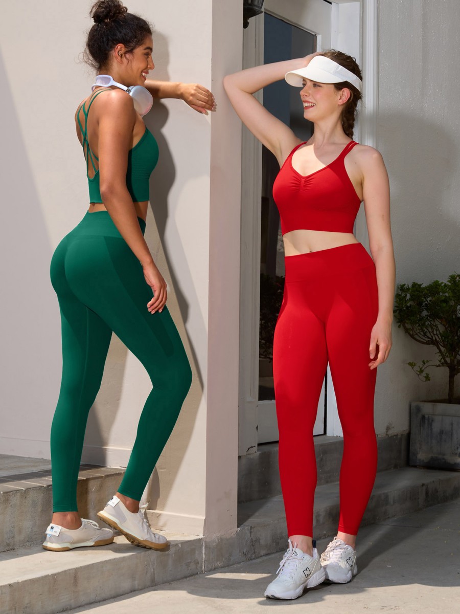 High Waisted Seamless Yoga Pants Butt-Lifting Leggings