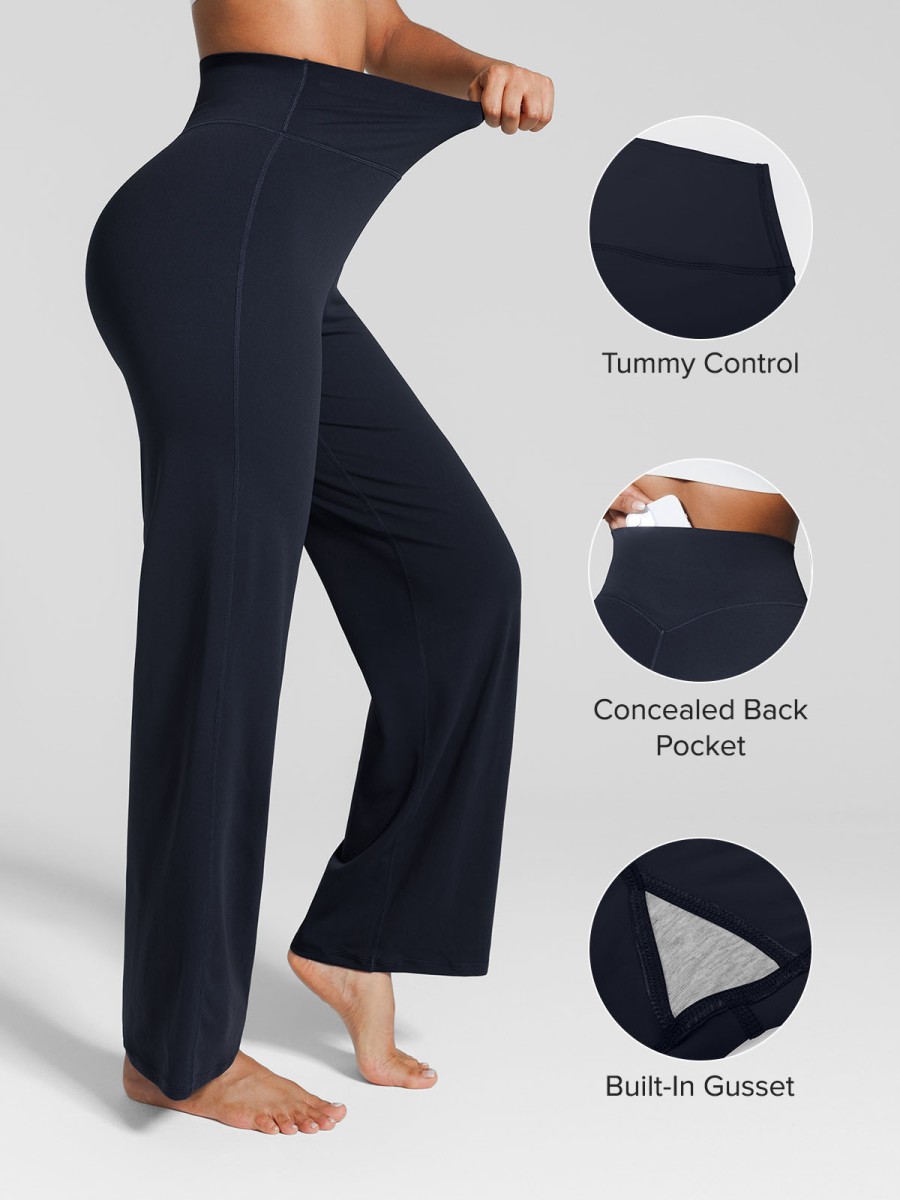 Tummy Control Wide Leg Activewear Leggings women